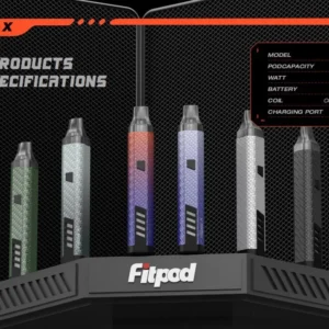 FITPOD SLYEEK 3 主機 OLED 雙擊發 5-20WSLYEEK 3 小煙主機 碳纖色 OLED 顯示FITPOD 斯萊克三代 主機 雙模式擊發